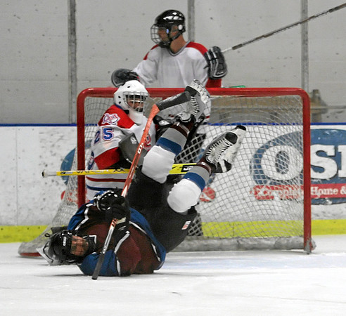 SHOOTING FROM ON HIS HEAD